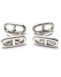 Hermès Gemelos en plata plateado - Metálico