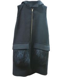 Marni Abrigo de Mapache - Negro