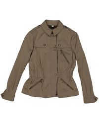Burberry Jacke Polyester Khaki - Mehrfarbig