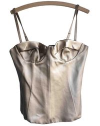 Burberry Silk Corset - Natural