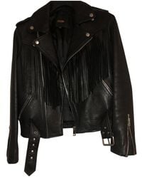 Maje Black Leather Jacket