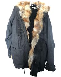 Sandro Mantel Synthetik Grau