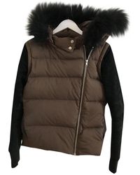 Maje Green Synthetic Coats