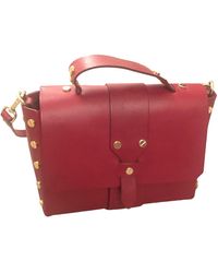 Sandro Red Leather Handbag