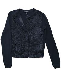 Max Mara Navy Viscose Knitwear - Blue