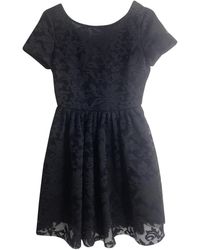 Maje Black Polyester Dress - Multicolour