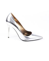 Tom Ford Leder Pumps - Mettallic