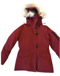 Canada Goose Montebello Burgundy Synthetic Jacket - Red