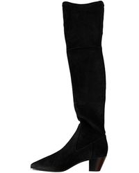 Maje Fall Winter 2019 Black Suede Boots