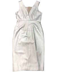 Chanel Leder Mini kleid - Mettallic