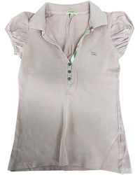 Burberry Pink Cotton Top - Gray