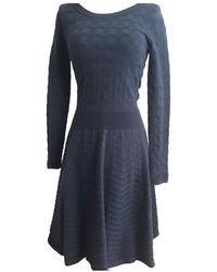 Sandro Midi kleid - Blau