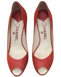 Chanel Leder Pumps - Rot