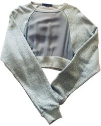 Alexander Wang Seide Sweatshirt - Grau