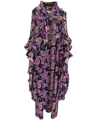 Sandro Spring Summer 2019 Seide Mini kleid - Lila