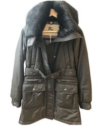Burberry Black Fur Coat