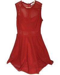 Sandro Midi kleid - Rot