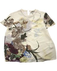 Valentino \n Beige Silk Top - Natural