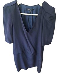 Maje Purple Silk Dress - Multicolour