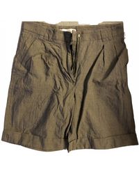 Max Mara Grey Cotton Shorts