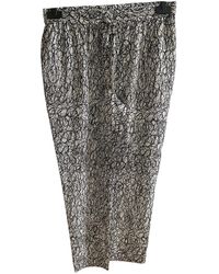 Diane von Furstenberg Seide Hosen - Grau