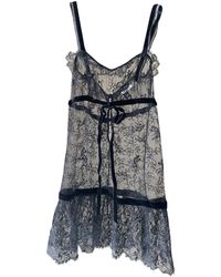 Chanel Robe en Dentelle Noir
