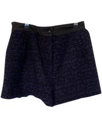 Sandro Tweed Mini short - Blau