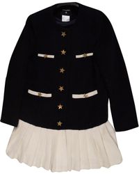 Chanel Manteau en cachemire - Noir