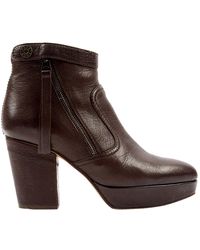 Acne Studios Brown Leather Ankle Boots