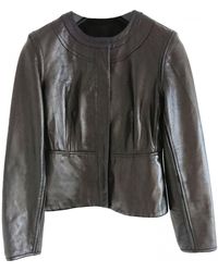 Diane von Furstenberg Leder Blouson - Braun