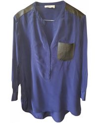 Sandro Seide Hemd - Blau