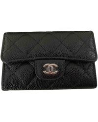 Chanel Monedero Timeless/Classique de Cuero - Negro