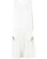 Chanel \n White Silk Dress