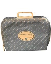 Chanel Bolso de viaje de Lona - Azul