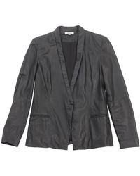 Helmut Lang Vest en Cuir Noir - Multicolore