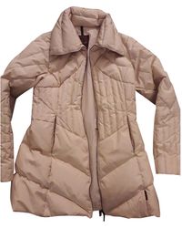 Moncler Mantel Classic en Laine Beige - Neutre