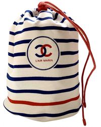 Chanel Neceser de Lona - Blanco