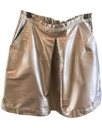 Moncler Mini jupe - Métallisé