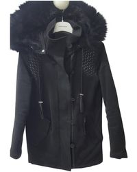 Maje Spring Summer 2018 Black Cotton Coats