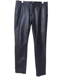 Sandro Leder Schlage hozen - Schwarz