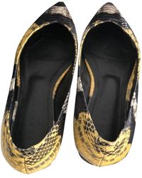 Sandro Leder Ballerinas - Schwarz