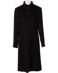 Chanel Abrigo de Cachemira - Negro