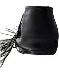 Sandro Black Leather Handbag