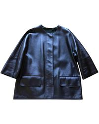 Marni Cazadora de Cuero - Negro