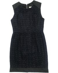 Sandro Tweed Mini kleid - Blau