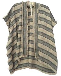 Maje Blue Cotton Knitwear - Multicolour