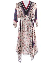 Sandro Maxi kleid - Mehrfarbig