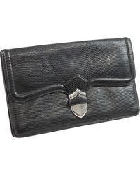 Hermès Pochette \N en Lézard Noir