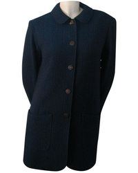 Chanel Cappotto in Lana - Blu