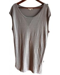 Sandro Spring Summer 2019 Leinen Midi kleid - Grau